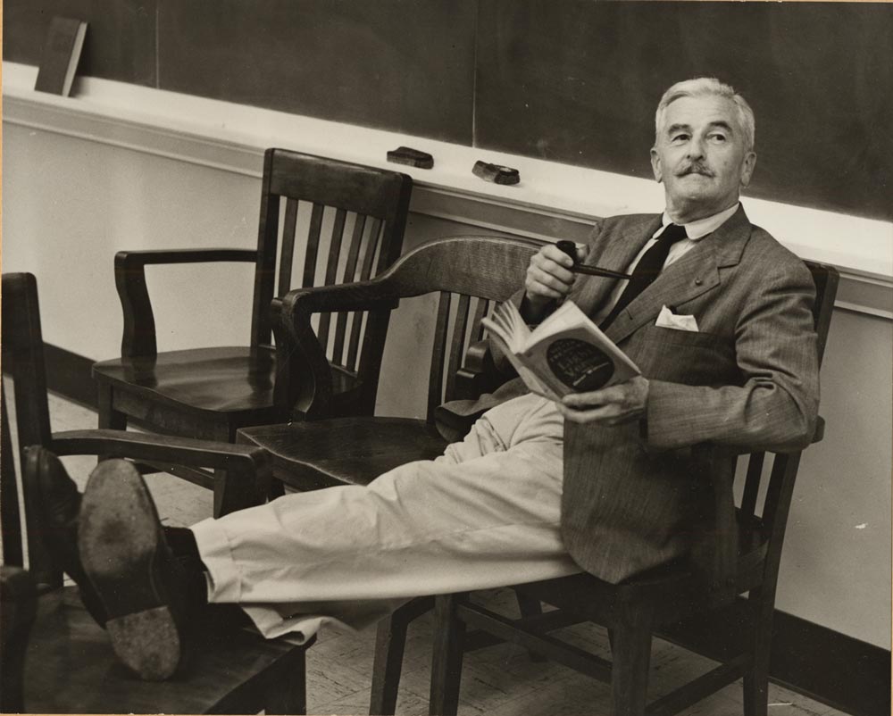 El escritor estadounidense William Faulkner. 