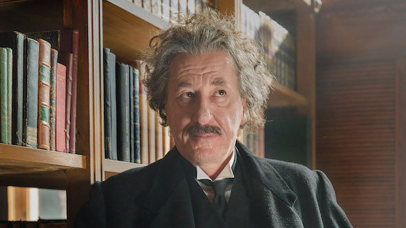 Geoffrey Rush interpreta a Albert Einstein en la serie Genius de National Geographic. Foto: National Geographic / Dusan Martincek.