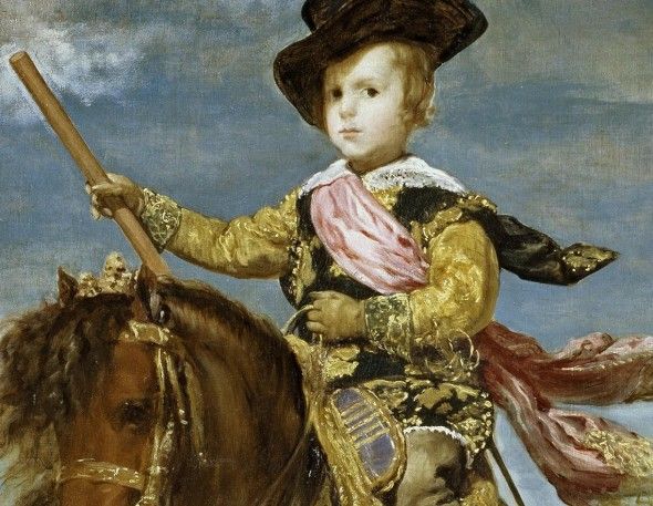 Detalle de 'El príncipe Baltasar Carlos a caballo de Velázquez' (Museo del Prado)