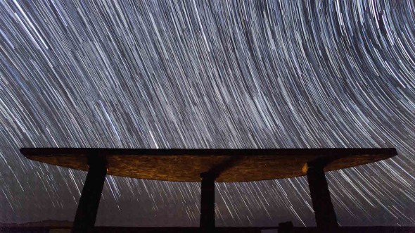 El cielo estrellado de la isla de El Hierro. Foto: Imanol Mujika.