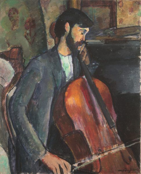 El violonchelista de Modigliani.