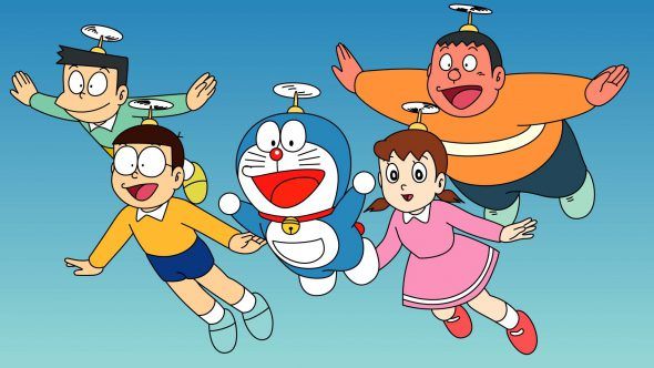 Una imagen de Doraemon, el gato cósmico.
