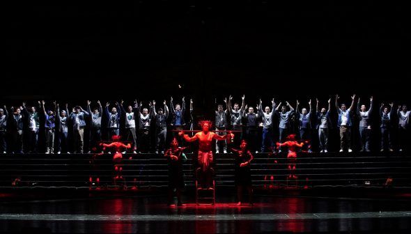 Un momento de la representación de 'El público' en el Teatro Real. Foto: Javier del Real.