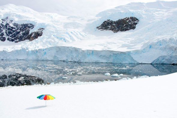 Fotografía de la serie Antártica de Gray Malin.