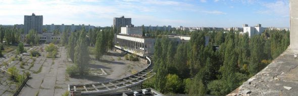 Chernóbil convertida en una ciudad fantásma. Foto: Carl Montgomery / Flickr Creative Commons.
