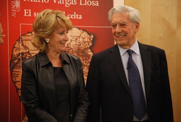 Esperanza Aguirre y Mario Vargas Llosa. Foto: madrid.org