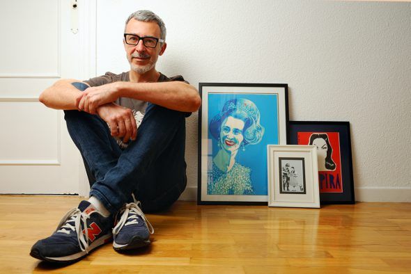 Paco Tomás en su casa de Madrid. Foto: Roberto Villalón. 