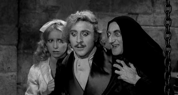 Un fotograma de la película 'El jovencito Frankenstein". 