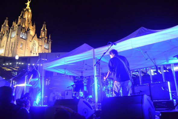 Yo La Tengo durante su actuación en el Tibidabo Festival el pasado viernes.