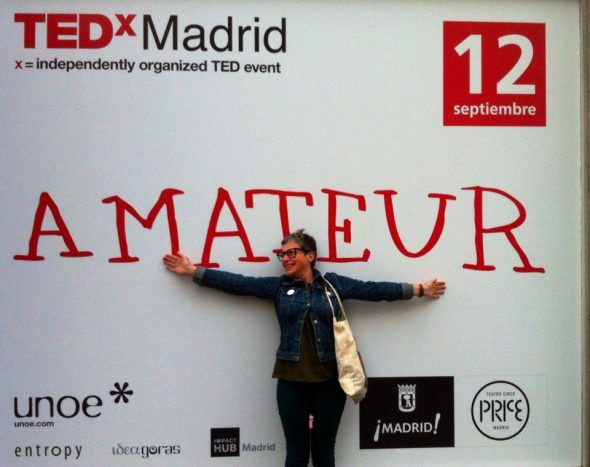 Una asistente a TEDxMadrid. Foto: Facebook de TEDxMadrid.