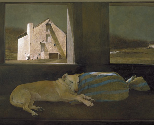 Andrew Wyeth. 'Durmiente nocturno, 1979'. Colección Privada. 