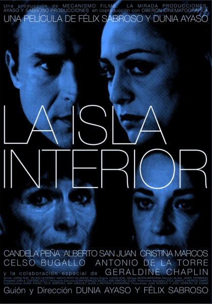 Una de las ocho versiones del cartel de “La isla interior” (2009), por Juan Gatti.