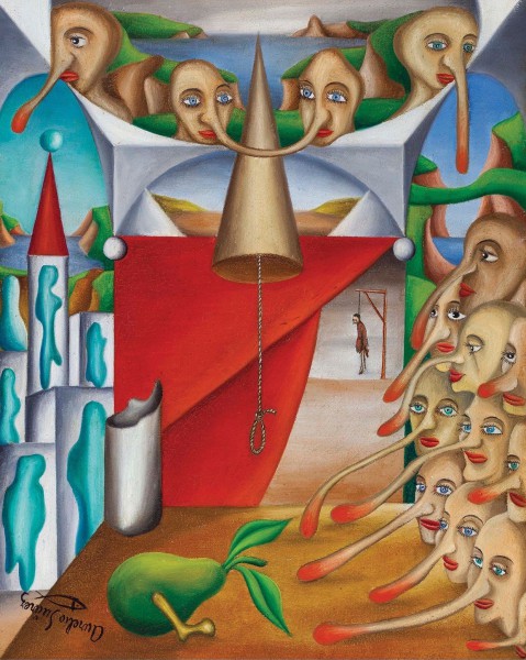 Aurelio Sánchez. 'Olor de soga', 1947. Óleo sobre lienzo. Guillermo de Osma, Madrid.