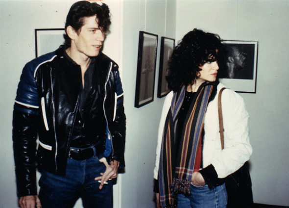Robert Mapplethorpe y Lisa Lyon. Inauguración de la exposición Black Males (1980) © Galerie Jurka.