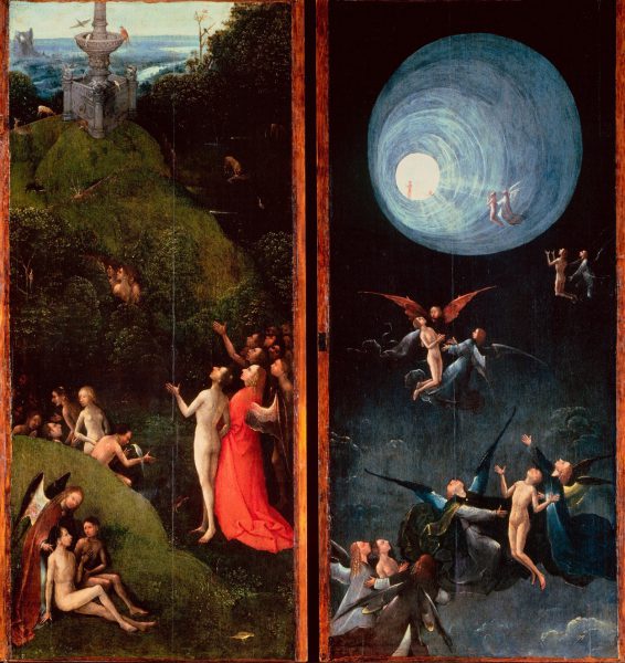  Visiones del Más Allá (tablas de un políptico) El Bosco El Infierno, 88,8 x 39,6 cm 1502-3 Venecia, Gallerie dell’Accademia