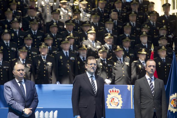 El Presidente del Gobierno, Mariano Rajoy, preside la inauguración del Memorial por las víctimas del terrorismo del Cuerpo Nacional de Policí­a Fotografí­a: Diego Crespo / Moncloa Presidencia del Gobierno