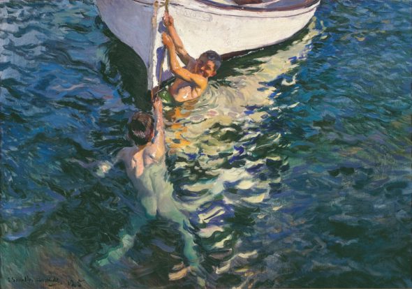 Joaquín Sorolla. El bote blanco. 1905. Colección particular.