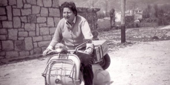 La escritora Gloria Fuertes. 