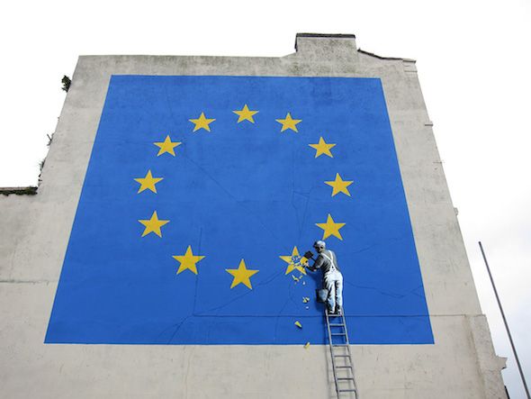 Mural de Banksy en Dover. Foto: Banksy.co.uk