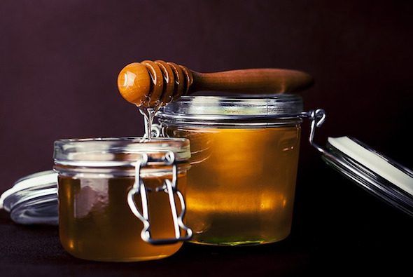 Tarros de miel. Foto: Pixabay.