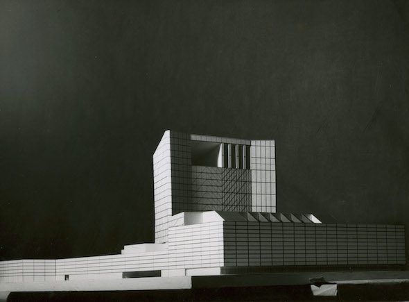 Proyecto para edificio de la Ópera Nacional de España de Rafael Aburto. Foto: Focco. Cortesía de Proyecto de Investigación Fotografía y Arquitectura Moderna en España. FAME.