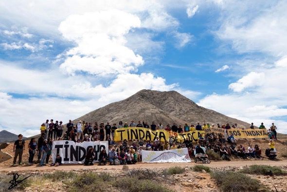 Encuentro de opositores al proyecto de Chillida en Tindaya. Foto: Ale Maeder. 