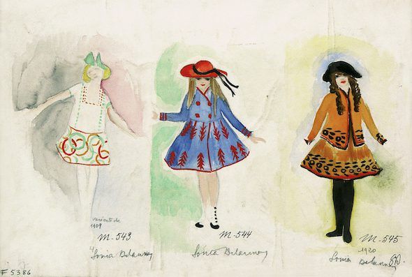 Sonia Delaunay Tres vestidos para niños, 1920