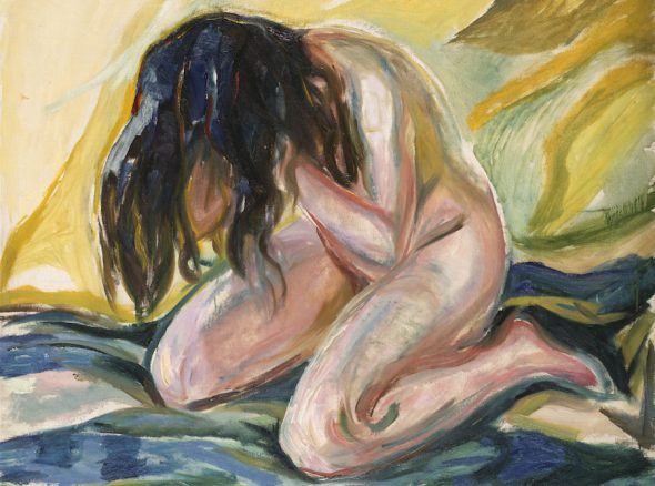 Desnudo femenino de Edvard Munch.
