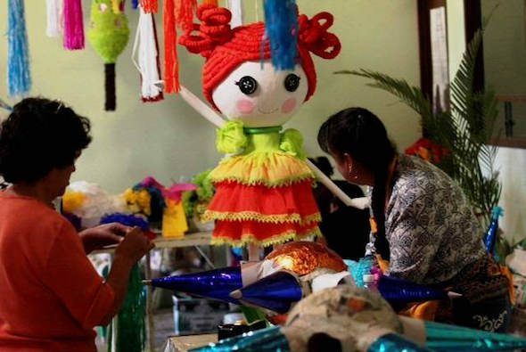 Feria de la piñata en la localidad mexicana de Texcoco. 