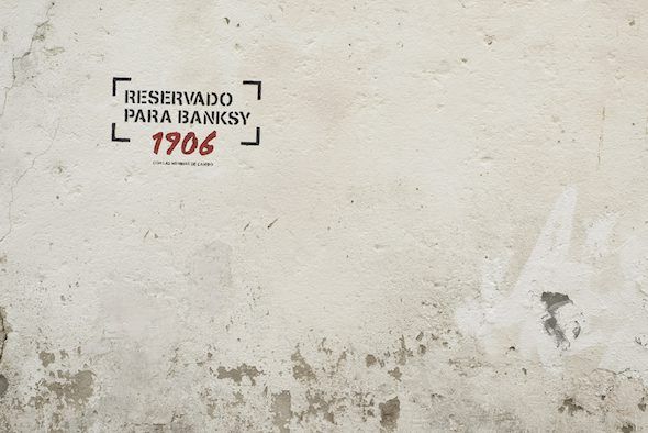 Espacio reservado para Banksy en Canido. 