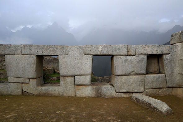 Ejemplo de construcción en la ciudad de Machu Picchu. 