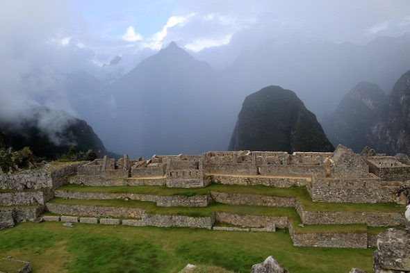 Construcciones en la ciudad de Machu Picchu. 