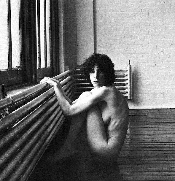 Patti Smith fotografiada por Robert Mapplethorpe.