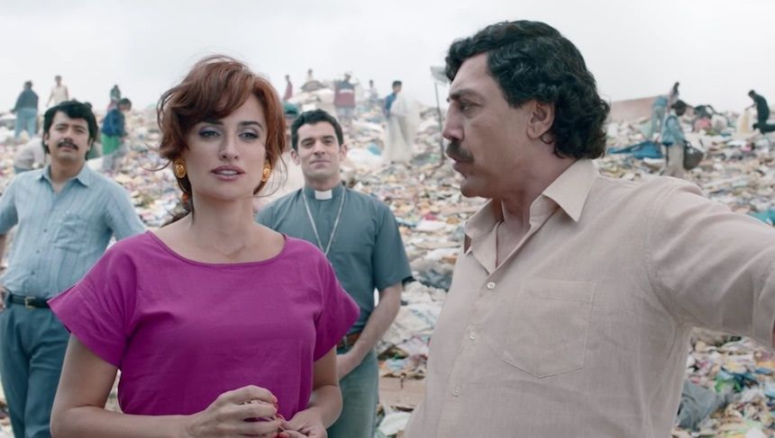 Penélope Cruz y Javier Bardem son amantes en Loving Pablo la última película de Fernando León de Aranoa.