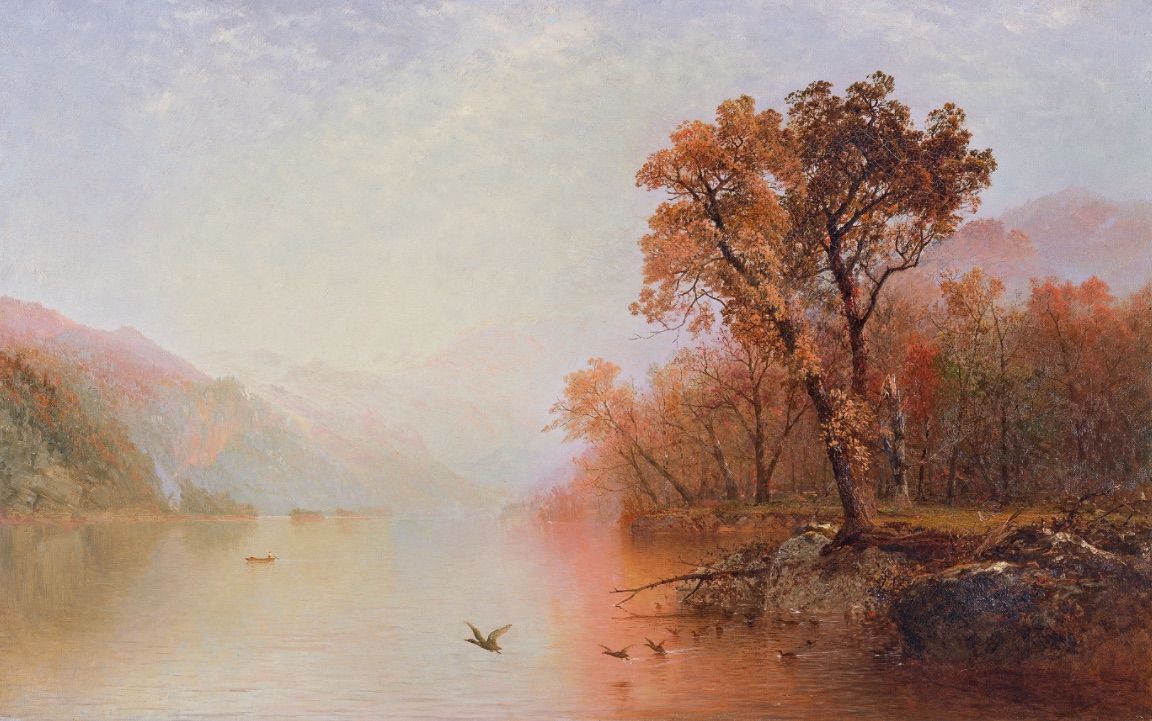 John Frederick Kensett El lago George Hacia 1860