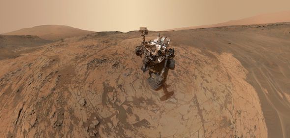 Curiosity Rover Portrait Mars Mojave Selfie MALHI. Foto: NASA.