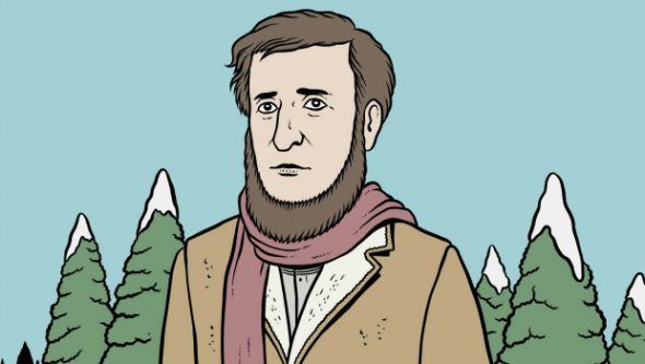 Un detalle de la portada de 'Un paseo invernal' de Thoreau editado por Errata Naturae.