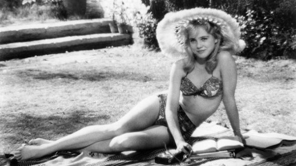 La actriz Sue Lyon en el papel de Lolita dirigida por Stanley Kubrick.