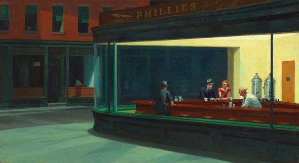 'Noctámbulos' de Edward Hopper.
