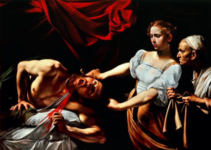 Judit y Holofernes de Caravaggio.