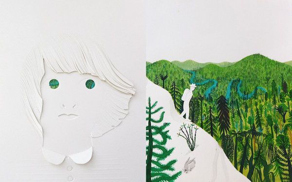 Una imagen de ‘El Bosque’, de Riccardo Bozzi. Con ilustraciones de Violeta Lópiz y Valerio Vidali.