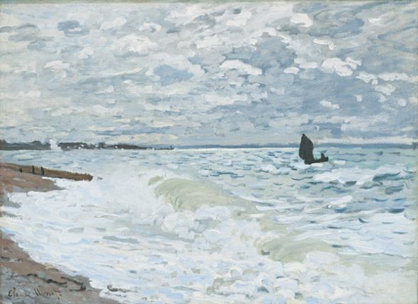 Claude Monet El mar en El Havre, 1868 (La Mer au Havre) (The Sea at Le Havre) Óleo sobre lienzo. 60 x 81,6 cm Carnegie Museum of Art, Pittsburgh.