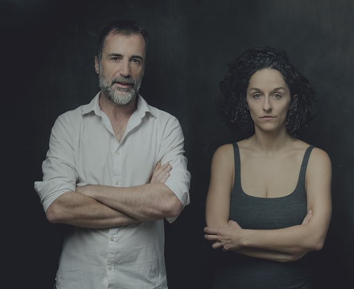 Los actores María San Miguel y Alfonso Mendiguchía, protagonistas de 'Viaje al fin de la noche'. Foto: Luis Gaspar.