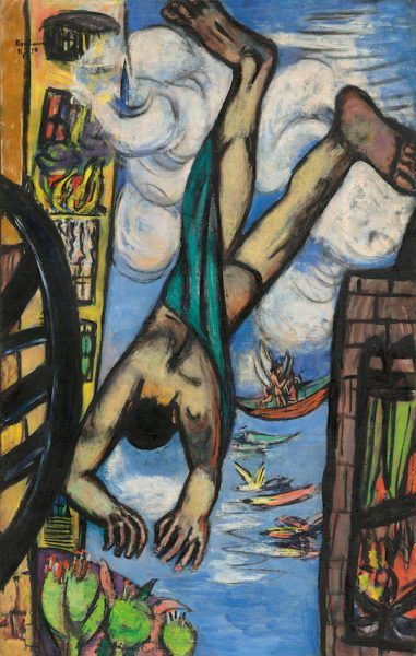 Max Beckmann Hombre cayendo, 1950 (Abstürzender). National Gallery of Art, Washington D. C. Donación de Mrs. Max Beckmann.