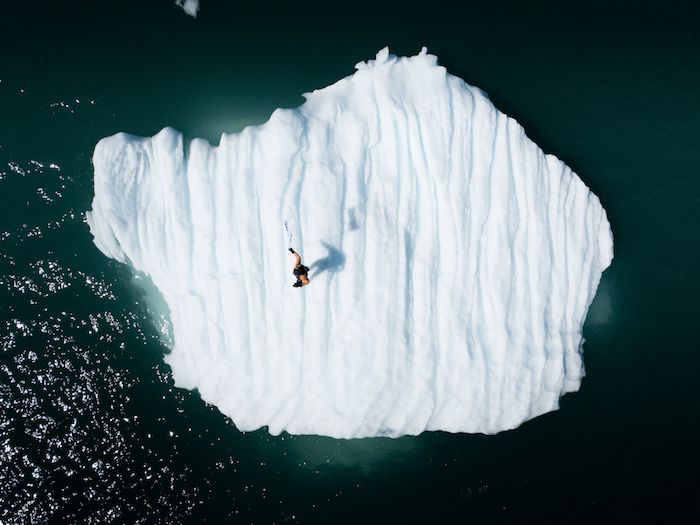 Una de las obras del 'Proyecto Icebergs' de Rubén Martín de Lucas.