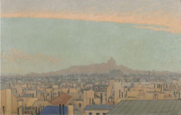 Charles Lacoste (1870-1959). Vista de Montmartre, 1900. Colección particular.
