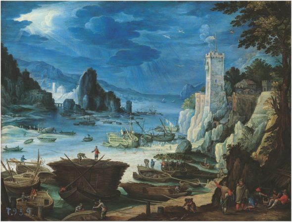 ‘Puerto con castillo’ (hacia 1601). Paul Bril.
