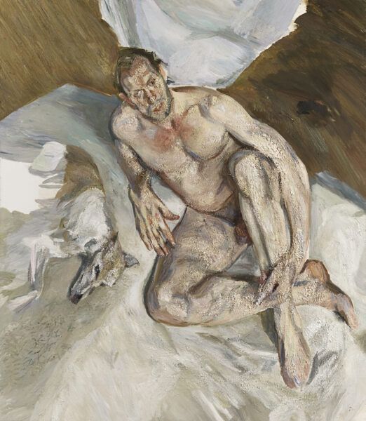 'El retrato del lebrel'. Lucian Freud. Colección privada. 