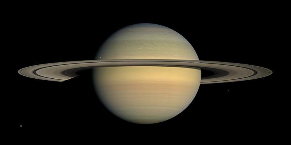 Saturno y sus lunas.
