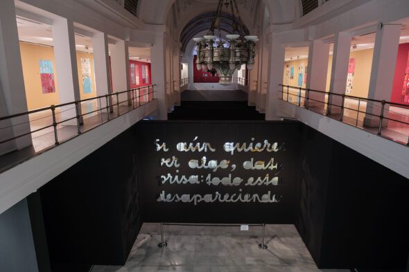 Exposición de Eva Lootz en la sala Alcalá 31 de Madrid. Foto. Guillermo Gumiel. 